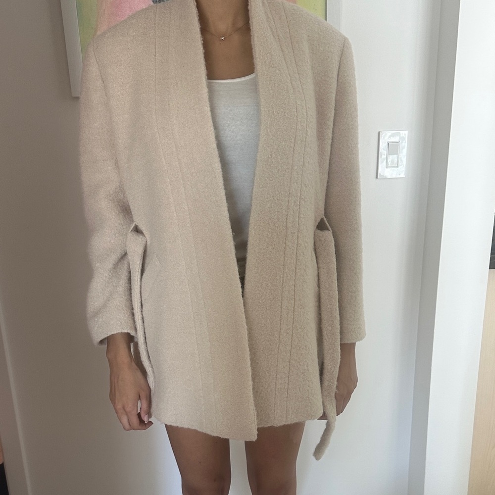 Elegant Cream Women's Coat